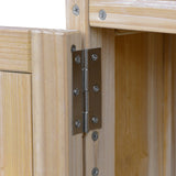 K&K Outdoor Kitchen Island, Rolling Bar Cart & Storage Cabinet