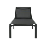 Westport Adjustable Outdoor Chaise Lounge Set of 2 Black Aluminum Frame