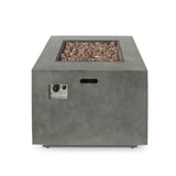 Outdoor Patio Gas Burning Fire Pit Table 50,000 BTU, Square
