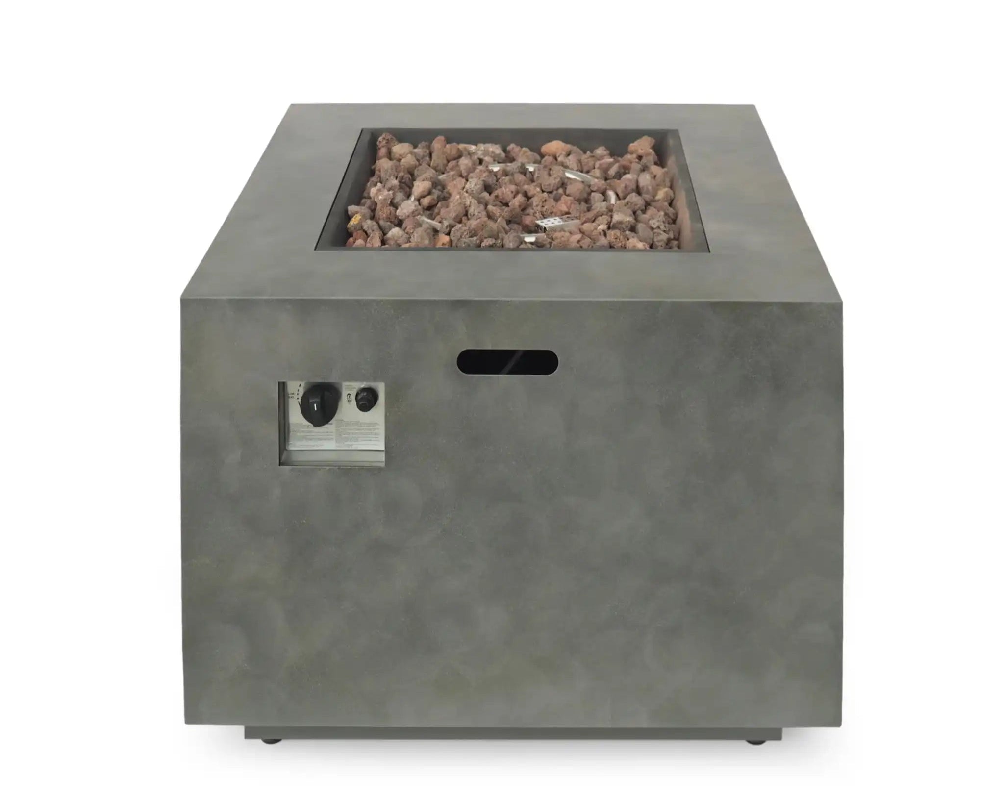 Outdoor Patio Gas Burning Fire Pit Table 50,000 BTU, Square