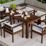 TREXM 7-Piece Patio Dining Table Set for 6
