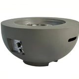 Outdoor Round Propane Fire Pit Table 28-inch, 40,000 BTU