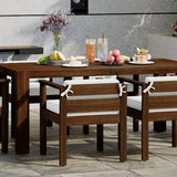 TREXM 7-Piece Patio Dining Table Set for 6