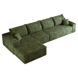 135" Cloud Sectional Couch with L-Shape Chaise - Plush Corduroy