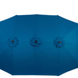 14.8 Ft Double Sided Outdoor Umbrella Rectangular Large with Crank