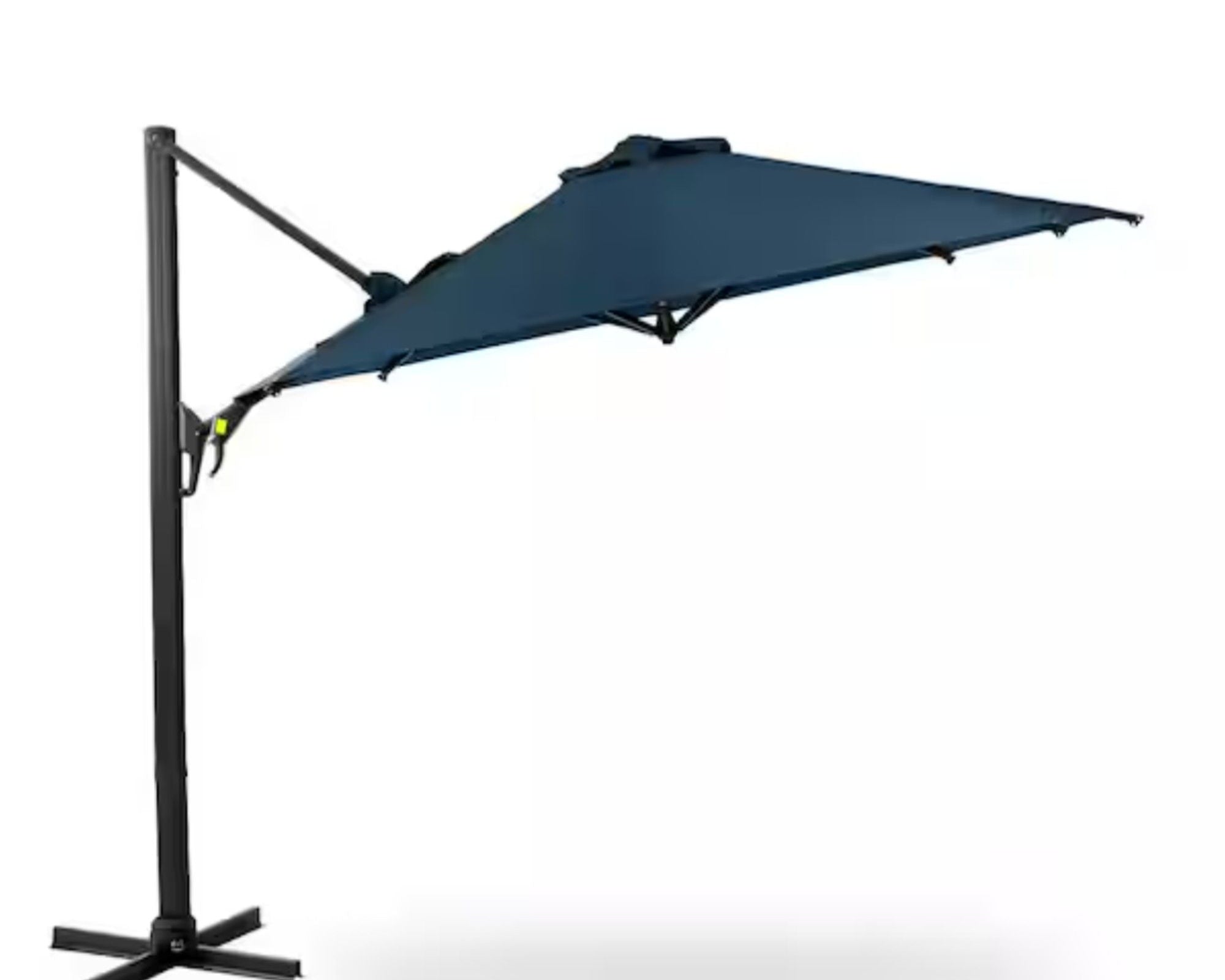Round Cantilever Patio Umbrella With 360 Rotation & Infinite Tilt Adjustment