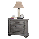 3 Piece Bedroom Set, Bed With 2 Nightstands