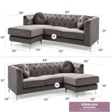 Soft y Micro Suede Sofa Chaise