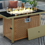 K&K 43' Propane Gas Fire Pit Table