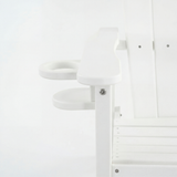HDPE Bar Height Adirondack Patio Chair Outdoor Bar Chair With Cup Holder And Armrests