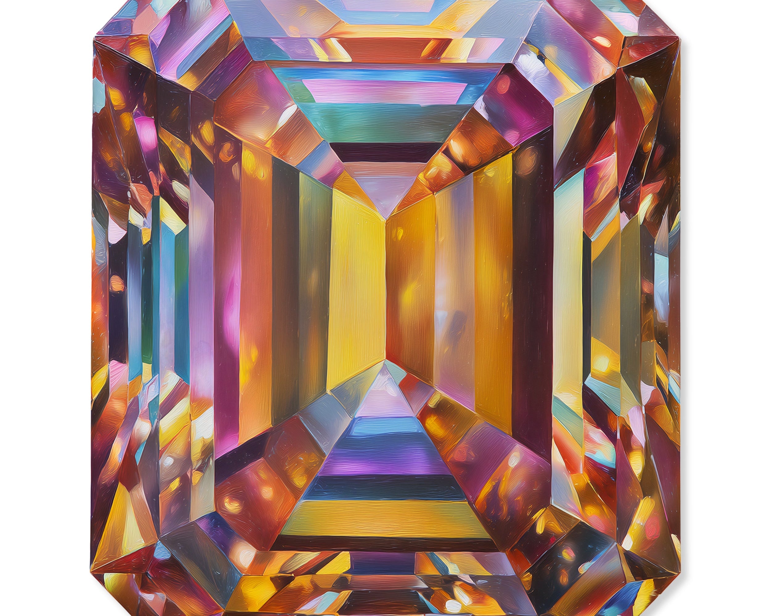 Multi-Color Gemstones | Acrylic Silhouettes