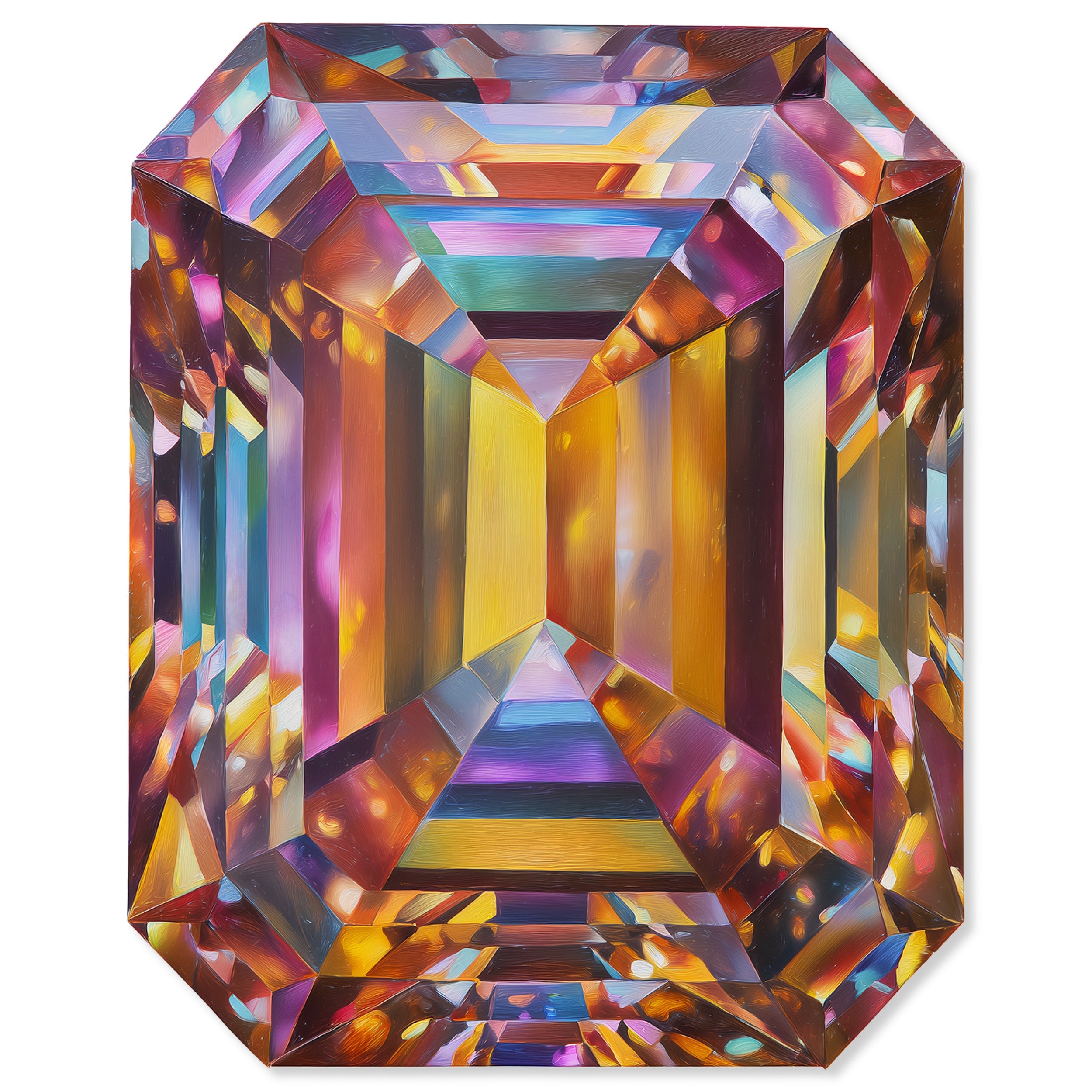 Multi-Color Gemstones | Acrylic Silhouettes