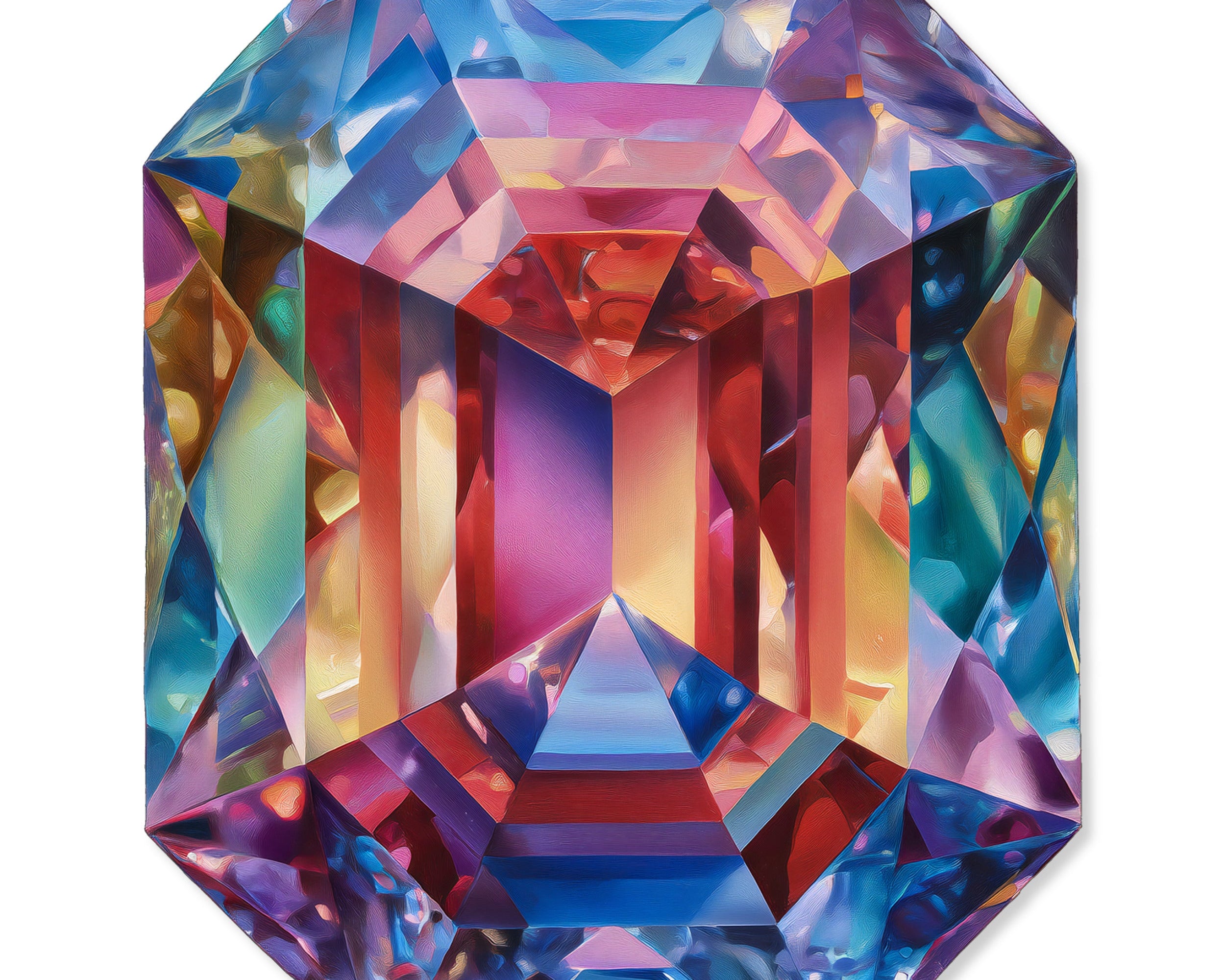 Multi-Color Gemstones | Acrylic Silhouettes