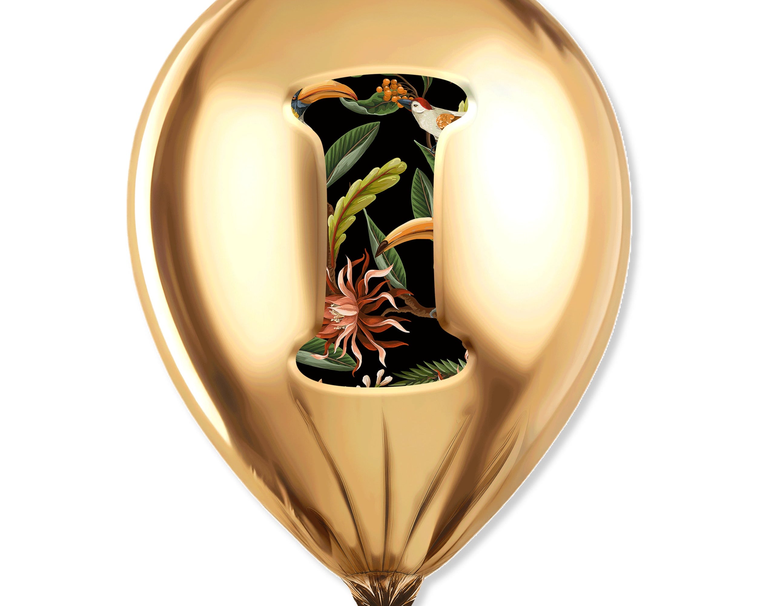 Gold Monogram Balloon