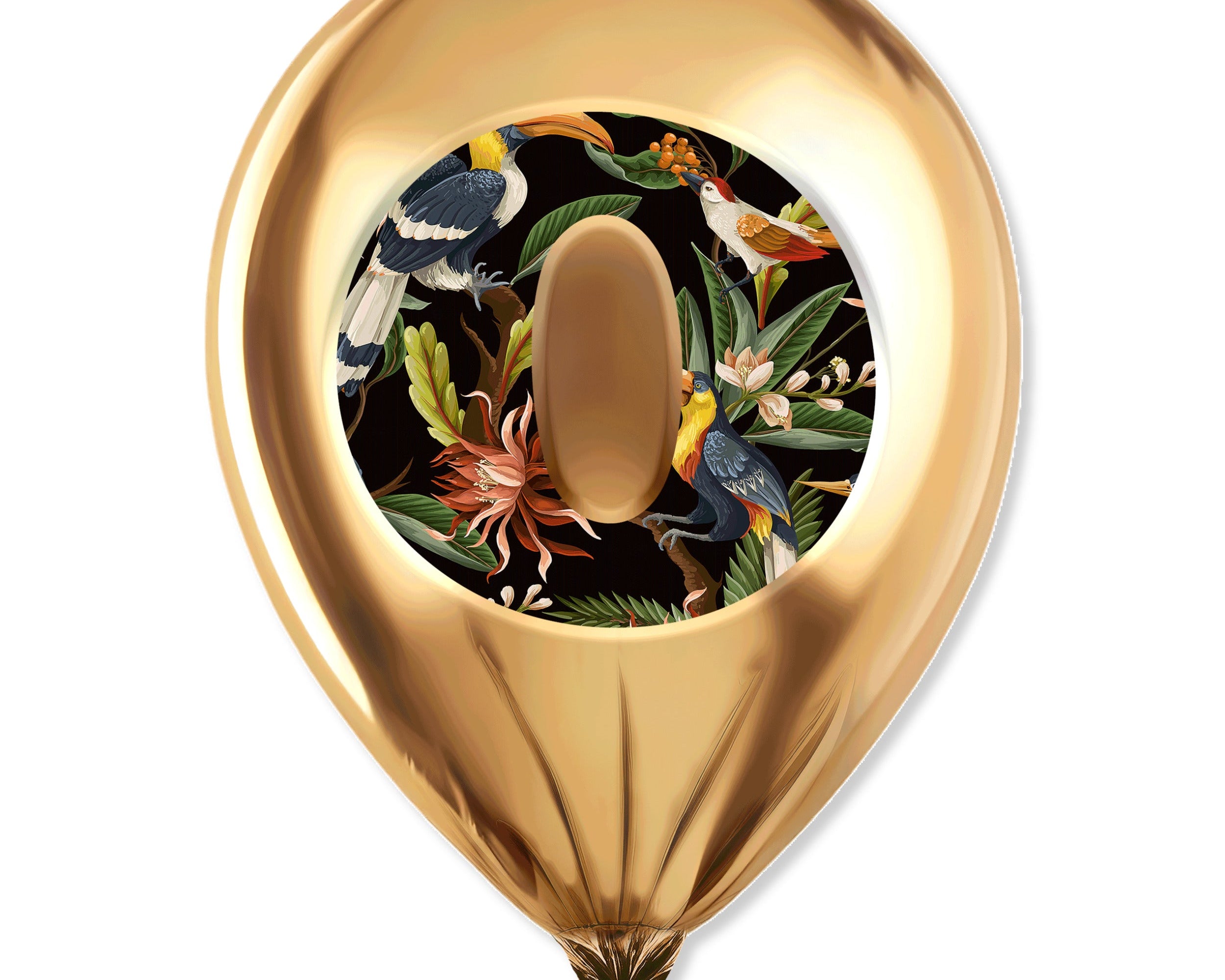 Gold Monogram Balloon