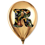 Gold Monogram Balloon
