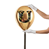 Gold Monogram Balloon
