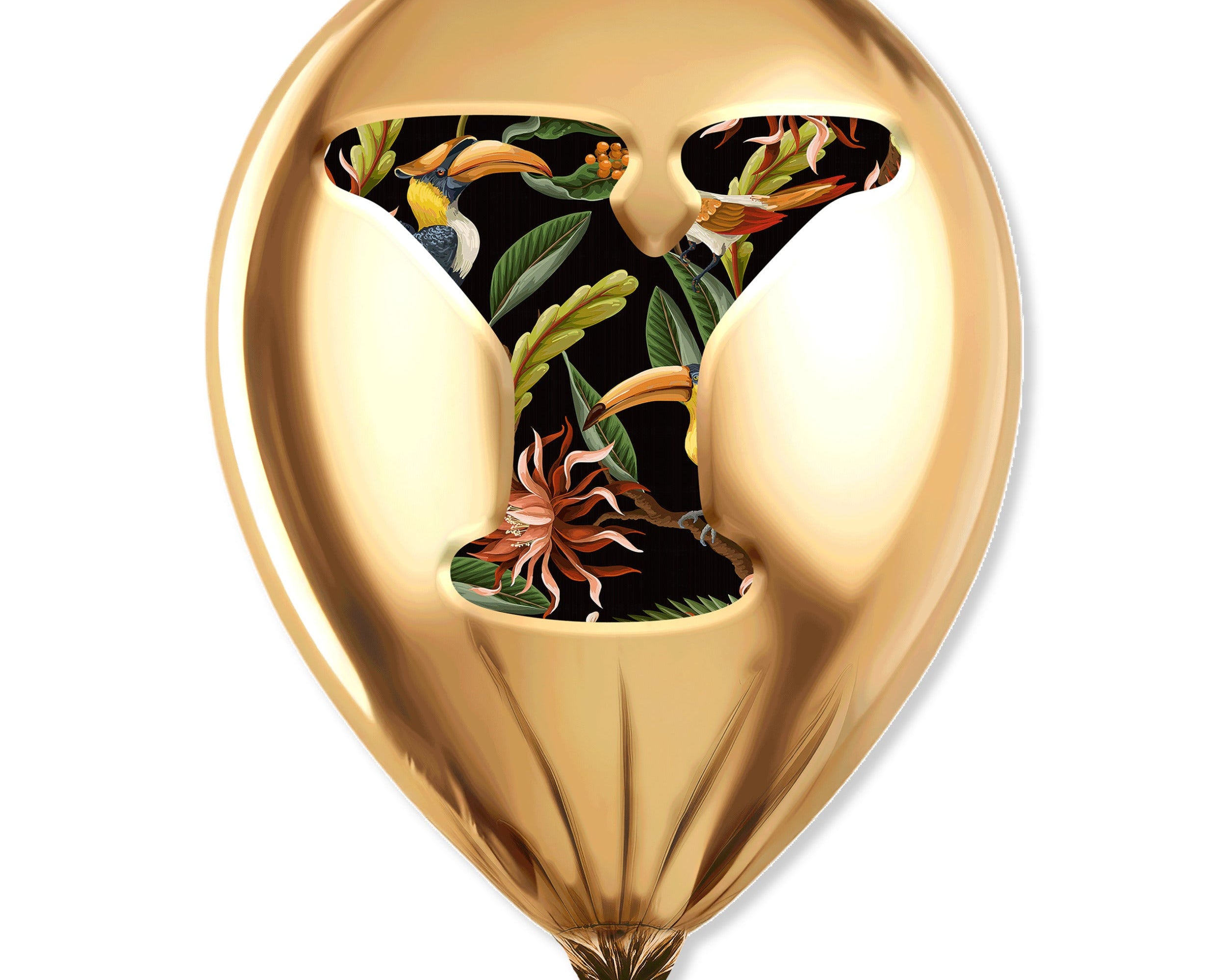 Gold Monogram Balloon