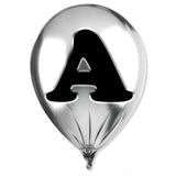 Silver Monogram Balloon