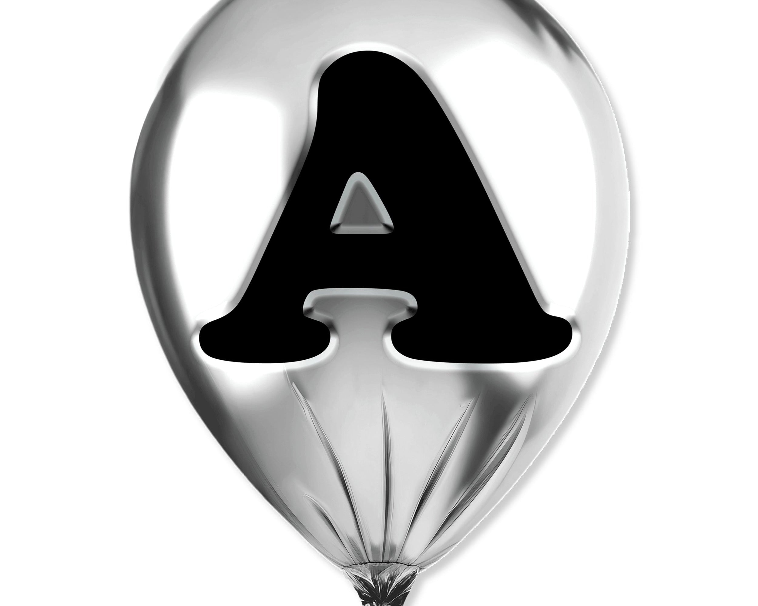 Silver Monogram Balloon