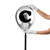 Silver Monogram Balloon