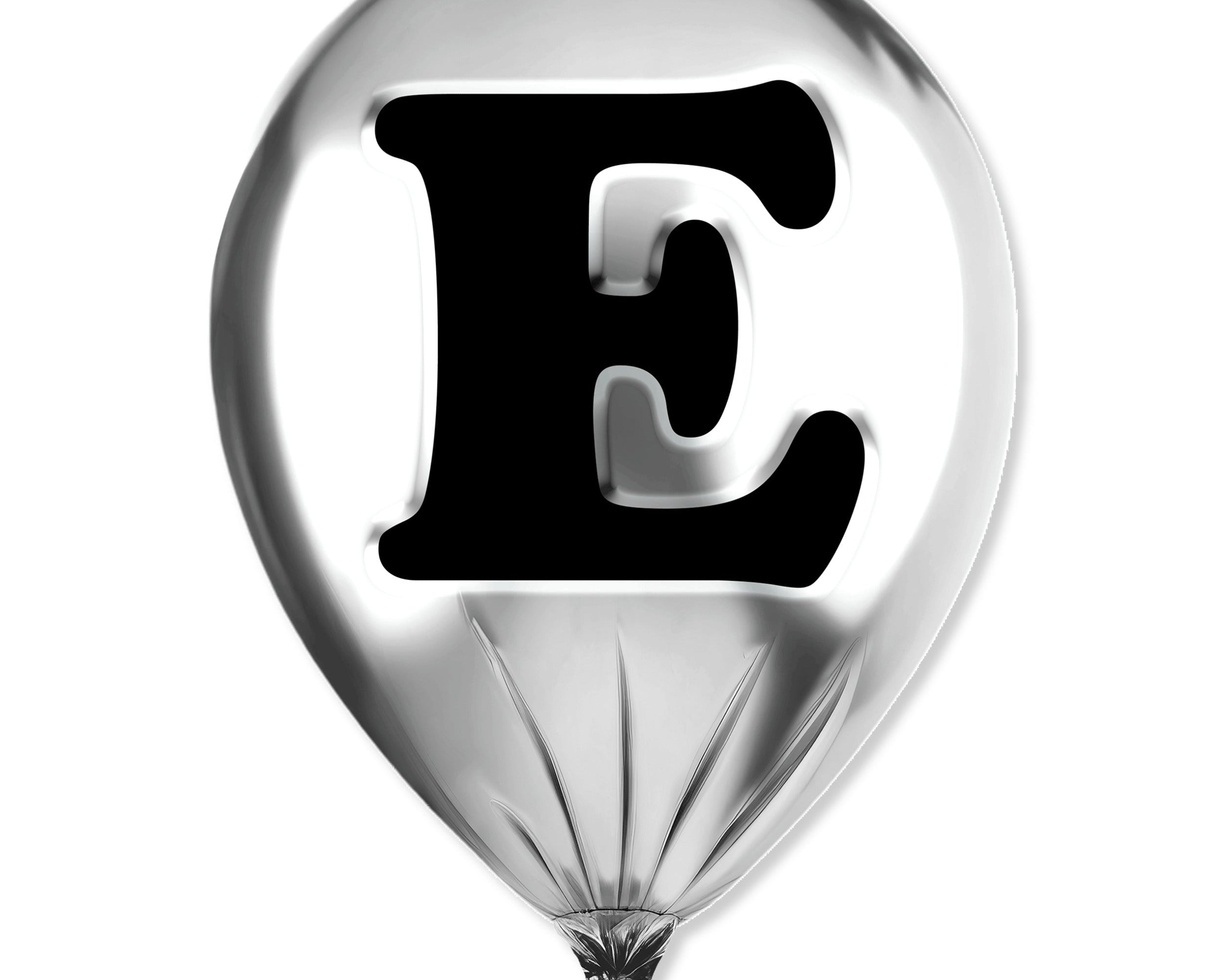 Silver Monogram Balloon