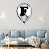 Silver Monogram Balloon