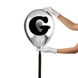 Silver Monogram Balloon