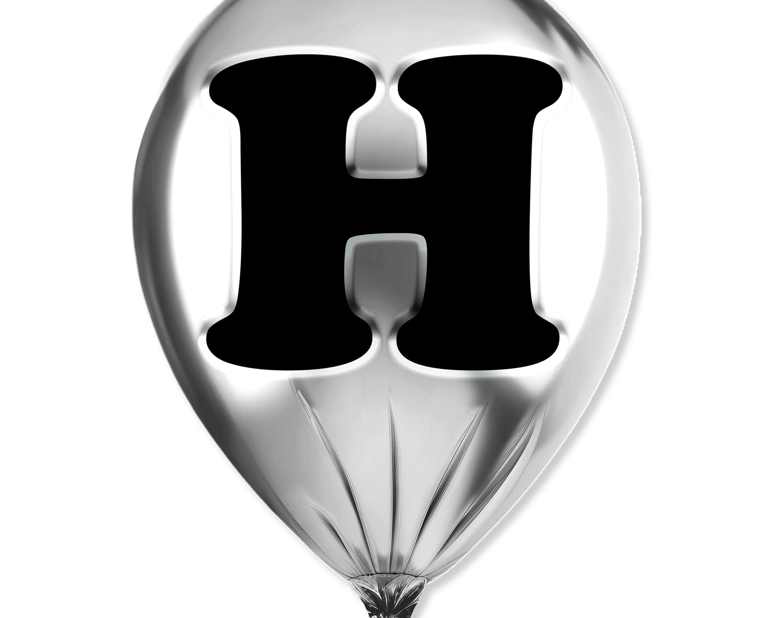 Silver Monogram Balloon
