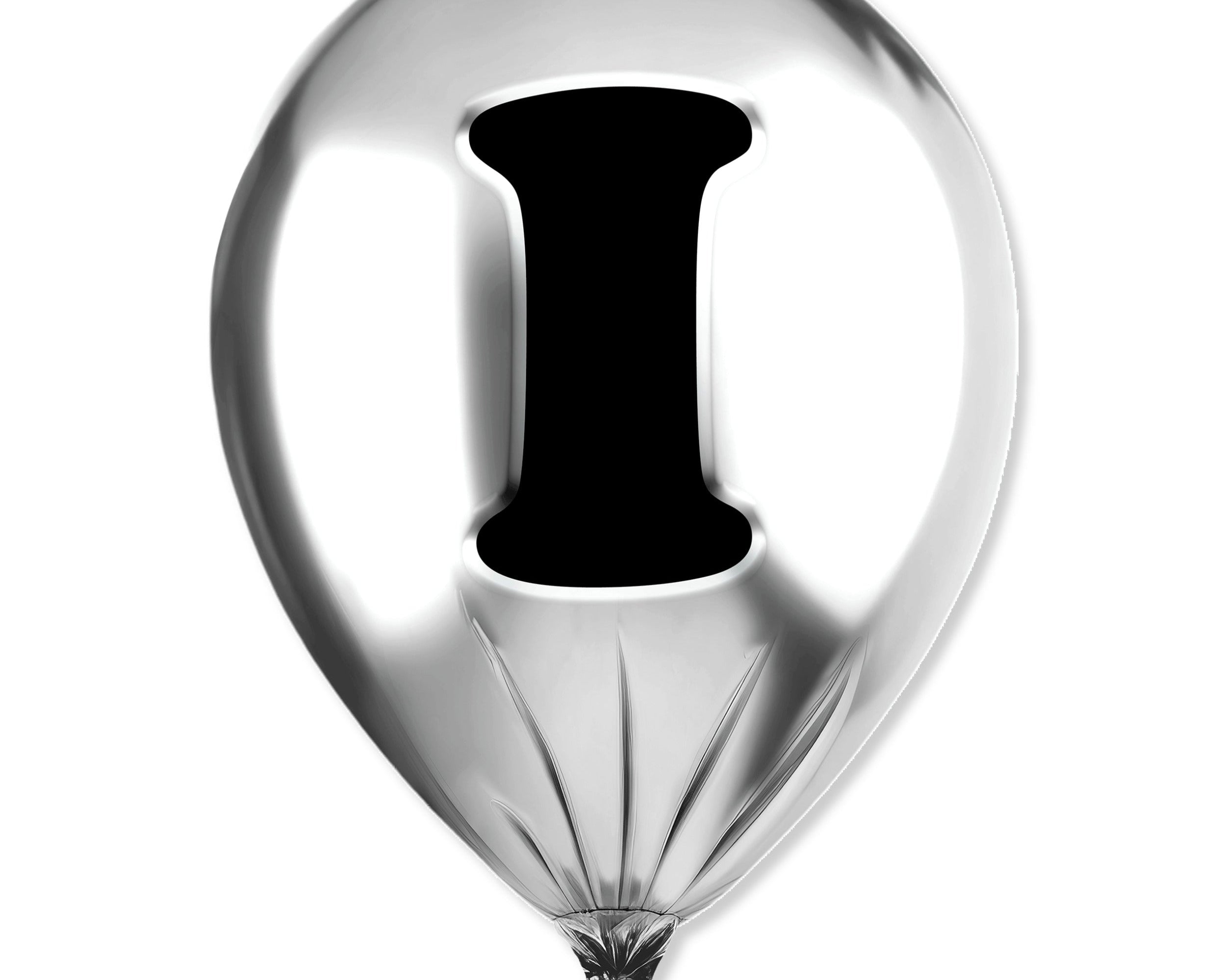 Silver Monogram Balloon