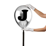 Silver Monogram Balloon