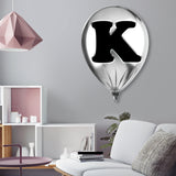 Silver Monogram Balloon