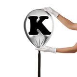 Silver Monogram Balloon