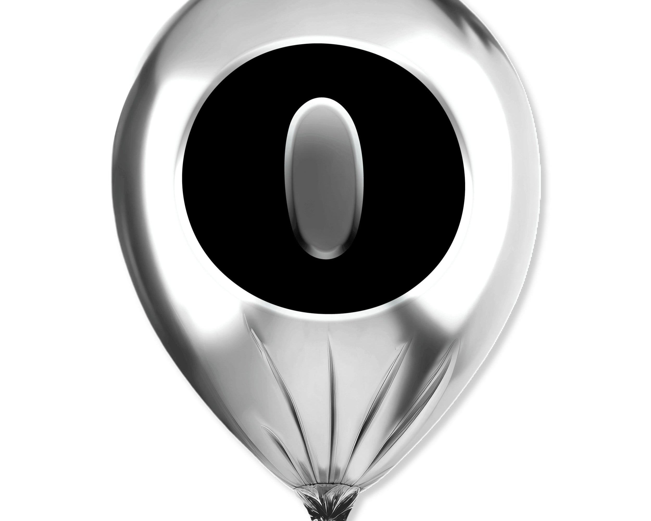 Silver Monogram Balloon