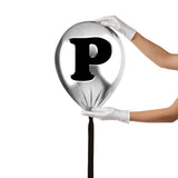 Silver Monogram Balloon
