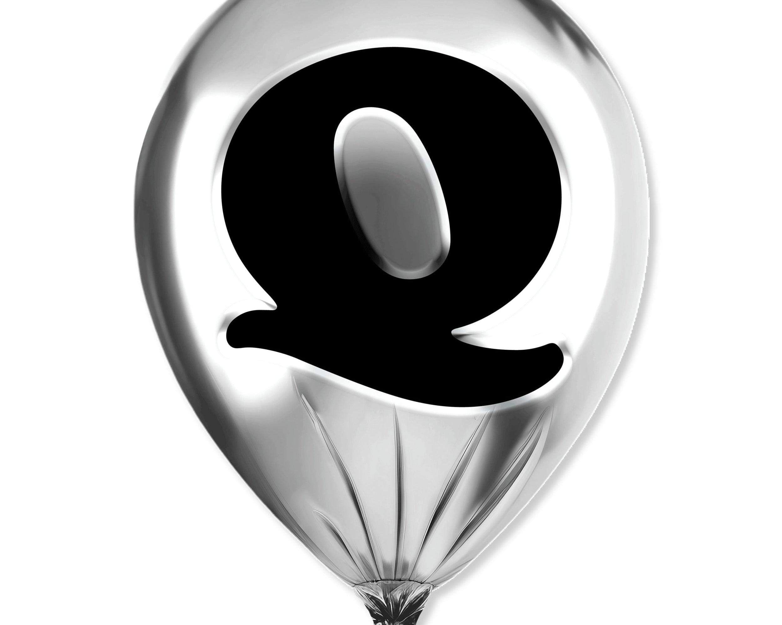 Silver Monogram Balloon