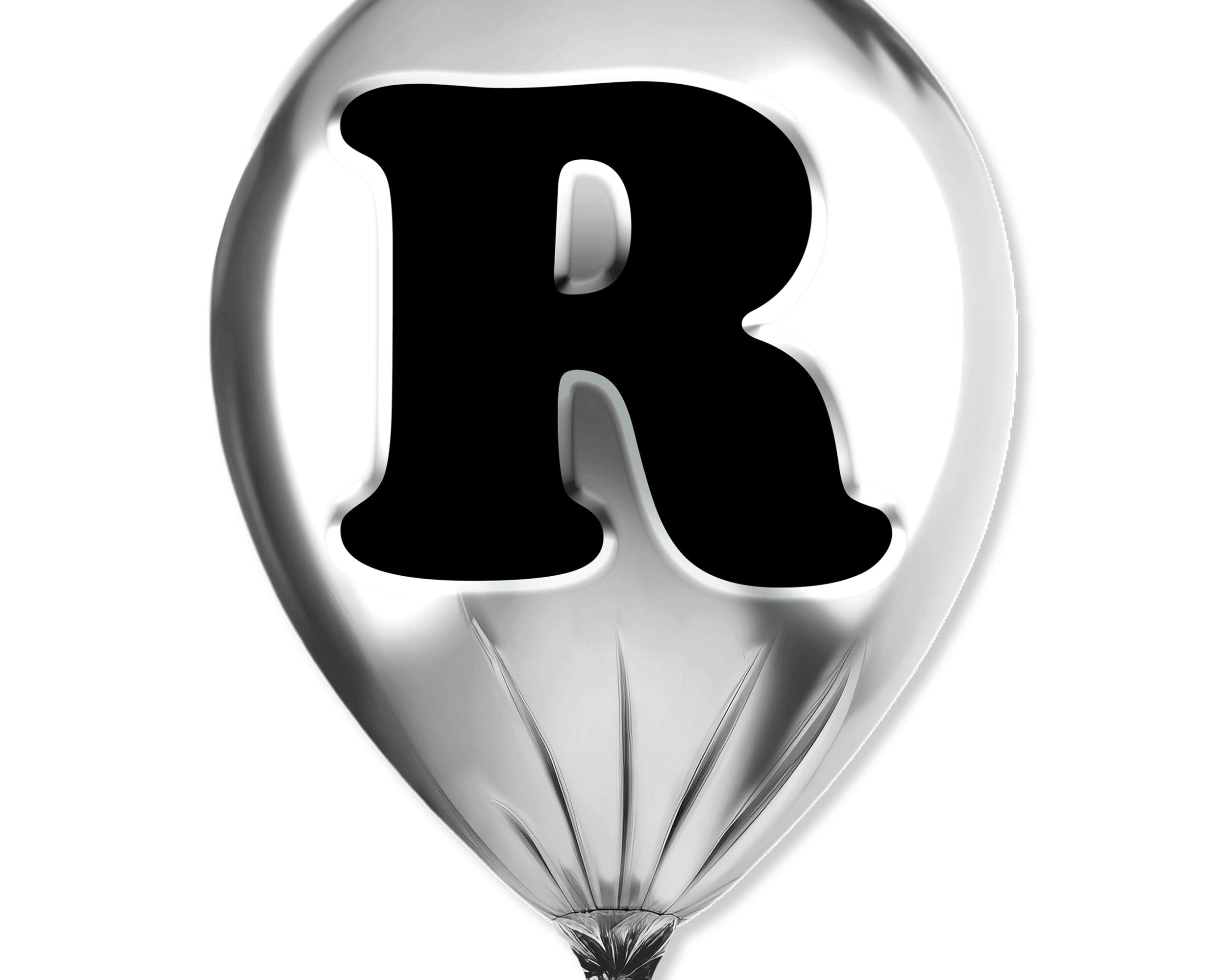 Silver Monogram Balloon