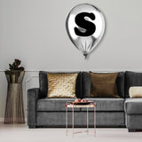 Silver Monogram Balloon