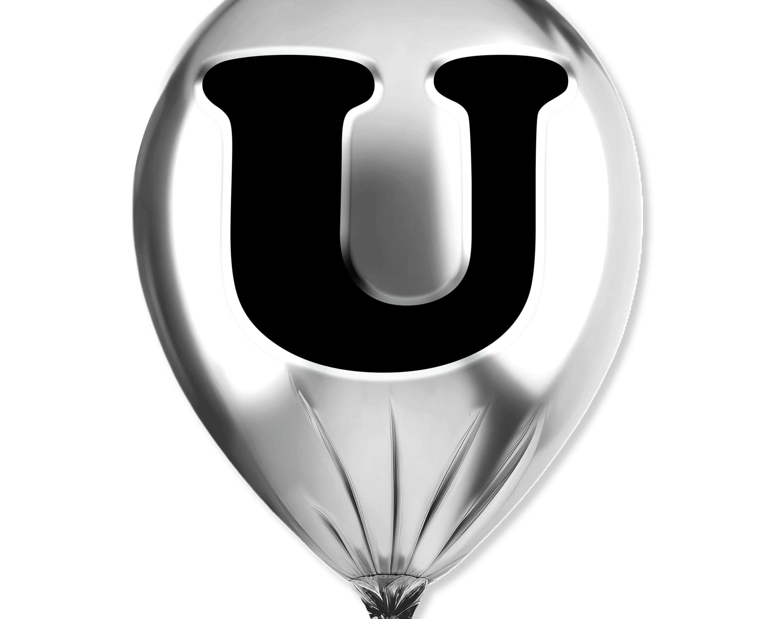 Silver Monogram Balloon