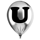 Silver Monogram Balloon
