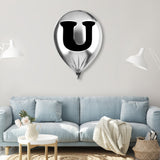 Silver Monogram Balloon