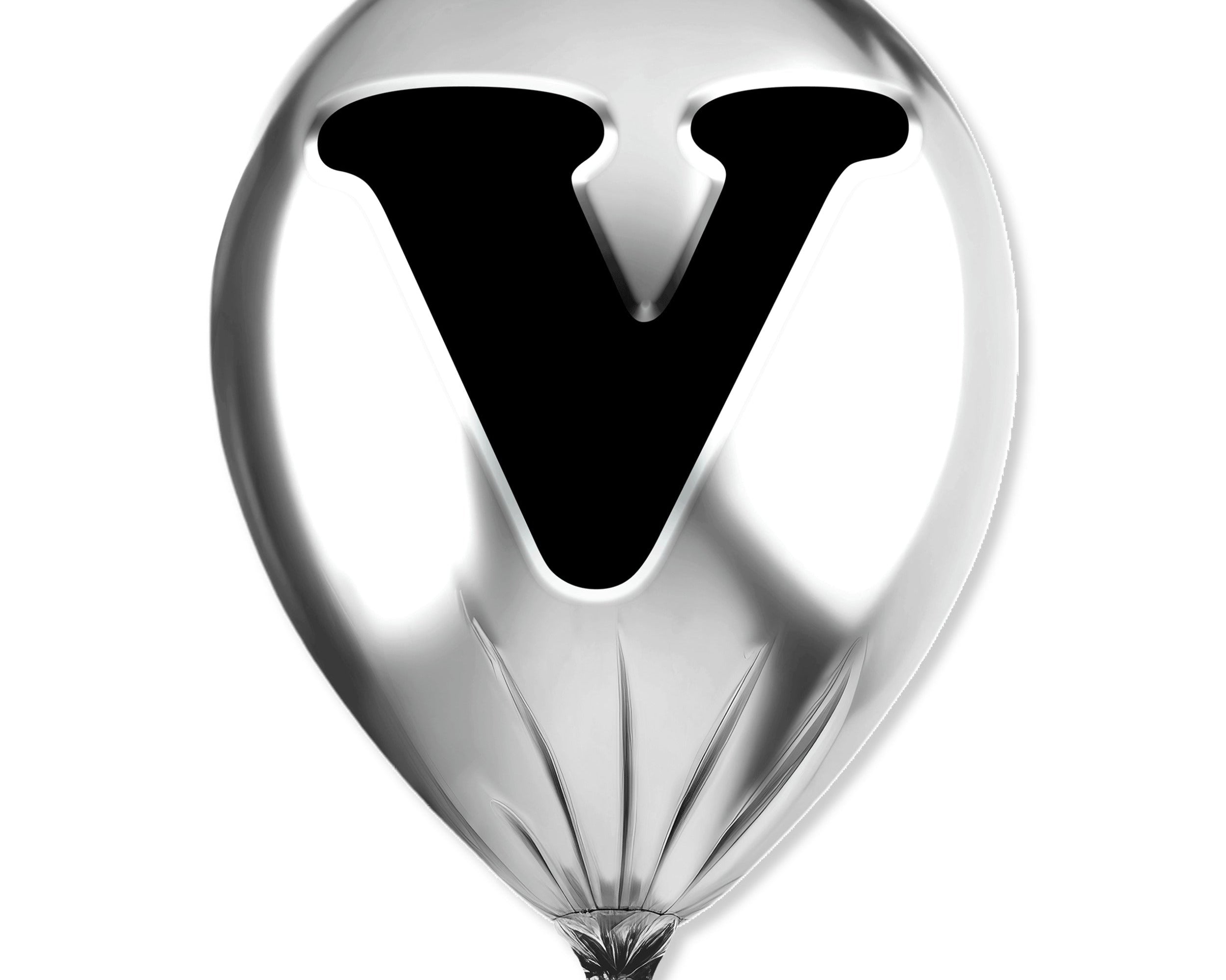 Silver Monogram Balloon