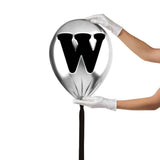 Silver Monogram Balloon