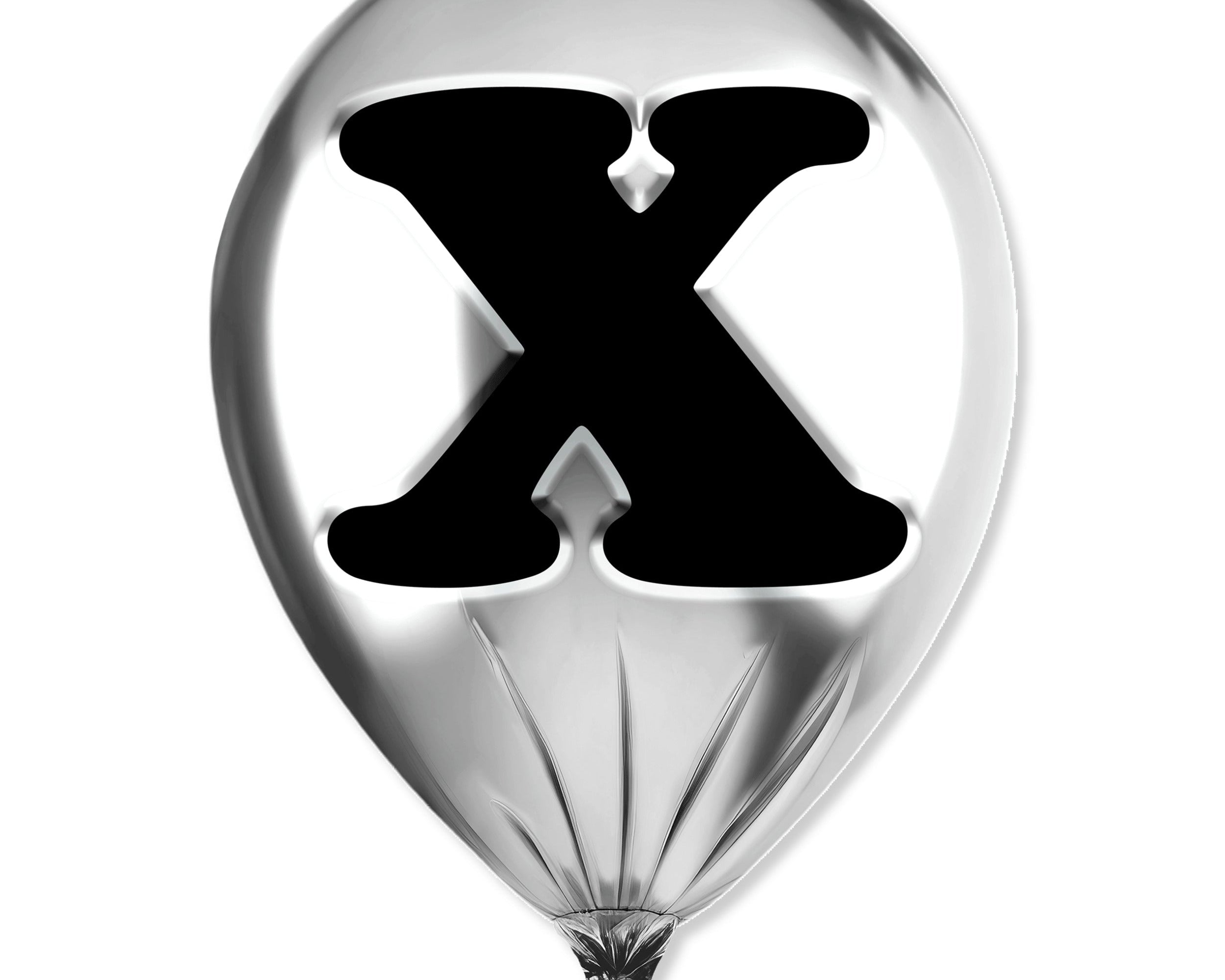 Silver Monogram Balloon