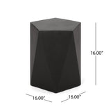 Side Table With Geometric Design
