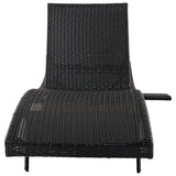 Patio Wicker Chaise Lounge Chairs Set of 2