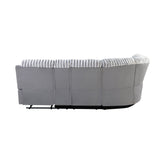 Bruni - Sectional Sofa With LED Lighting And Manual Recline - Gray