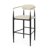 Upholstered Bar Stools With Backs For Kitchen Island (Set of 2)
