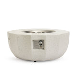 36" Propane Gas Fire Pit Table in Beige Concrete
