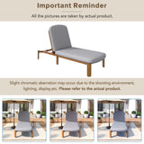 Outdoor Chaise Lounge With Adjustable Backrest